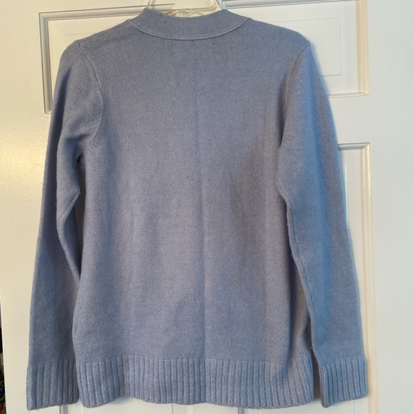 LOFT Soft Periwinkle Blue V Neck Cardigan Sweater Size S - Picture 2 of 6